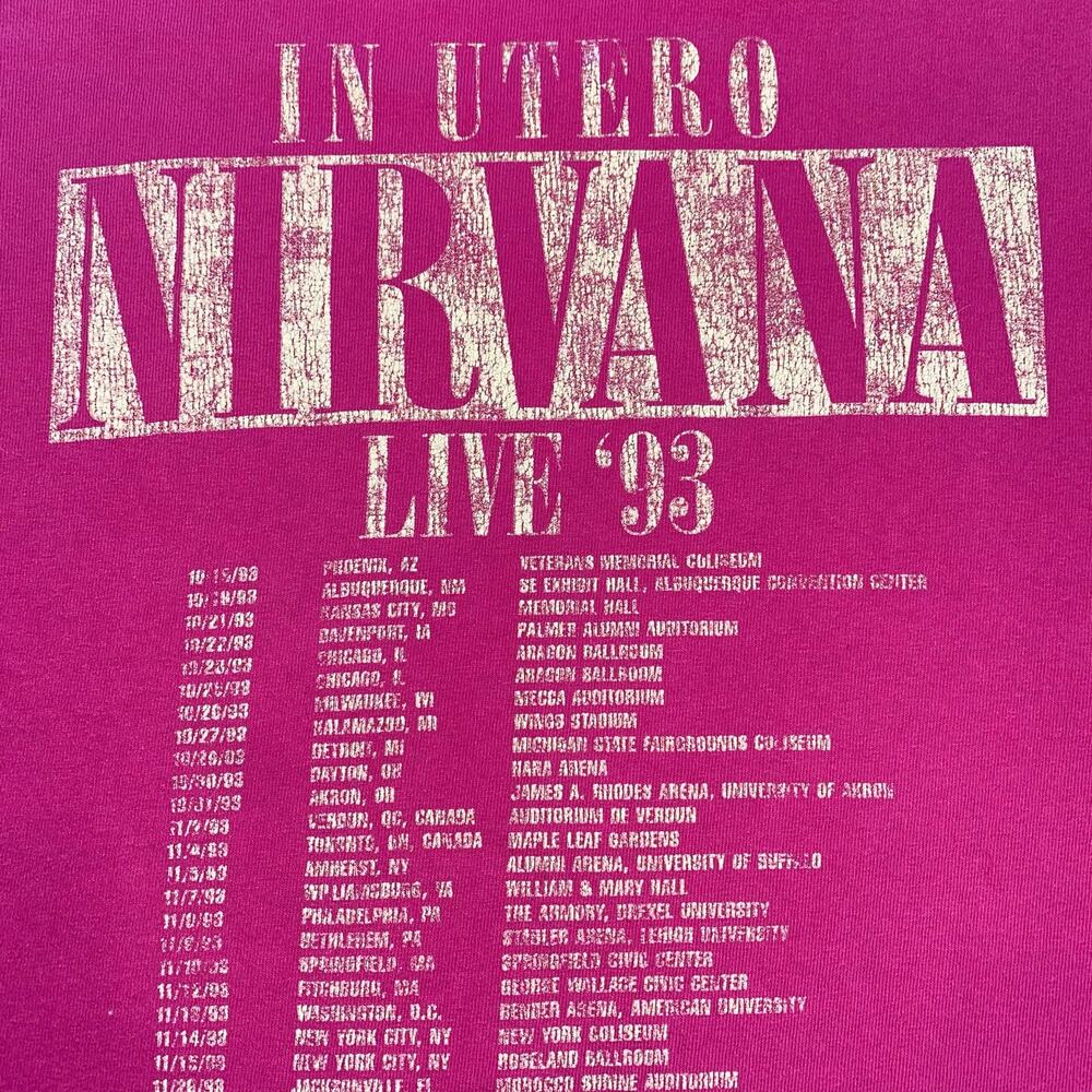 VTG Nirvana 1993 Band Tee, No Tags, Size Large - Picture 7 of 9